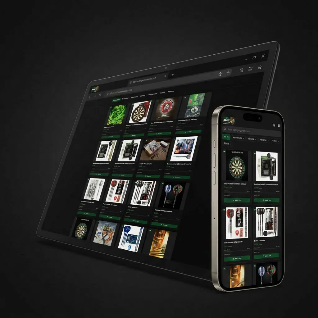 A RaffleLabs prize competition website shown on desktop and mobile